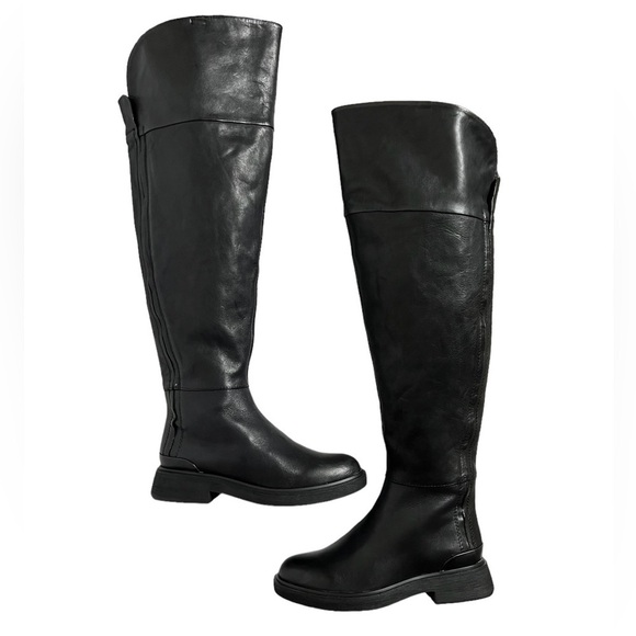 Franco Sarto Battina Wide Calf Leather Knee-High Boots - Picture 10 of 12
